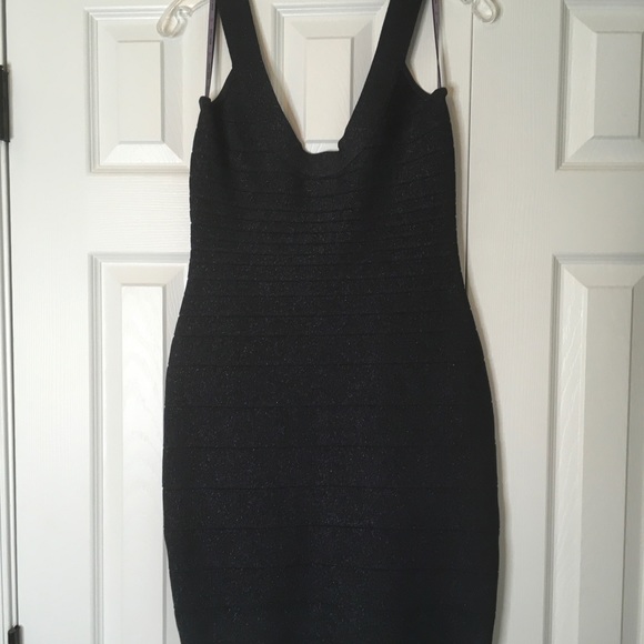 Herve Leger Lurex Essentials City Dark Night SzS - Picture 3 of 7